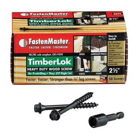 Omg 50PK 212Timber Screw FMTLOK212-50